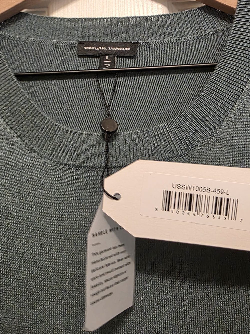 Universal Standard Knit Crewneck Midi Dress, Sz L, Silver Pine Color, NWT - Picture 3 of 6